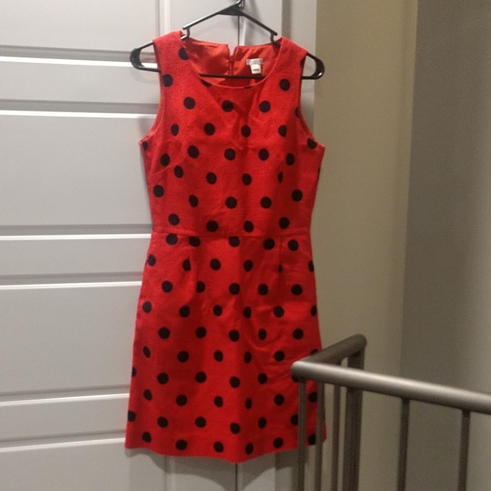 J Crew polka dot dress